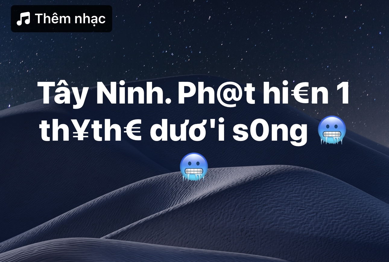 Tây Ninh : phát hiện 1 thjth3 dưới sông